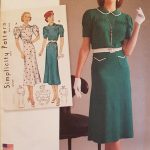 Simplicity 1930s Vintage Dress Front